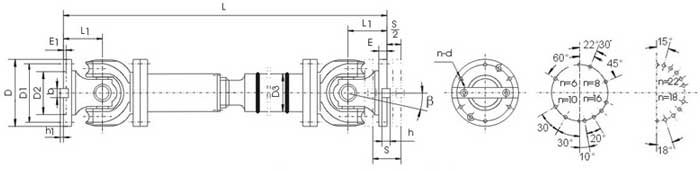 SWP-E型有伸縮法蘭長(zhǎng)型萬(wàn)向聯(lián)軸器